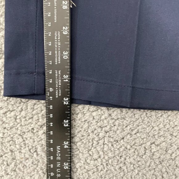 LEE Performance Khakis Men 36x32 Navy Flat Front Wrinkle Free  NEW/DEFECT - Picture 11 of 13